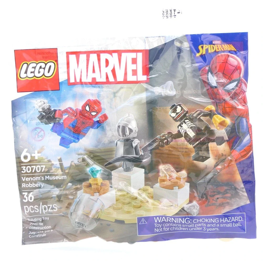 LEGO Marvel Spider-Man Venom's Museum Robbery 30707 Building Toy 36 Pcs Ages 6+